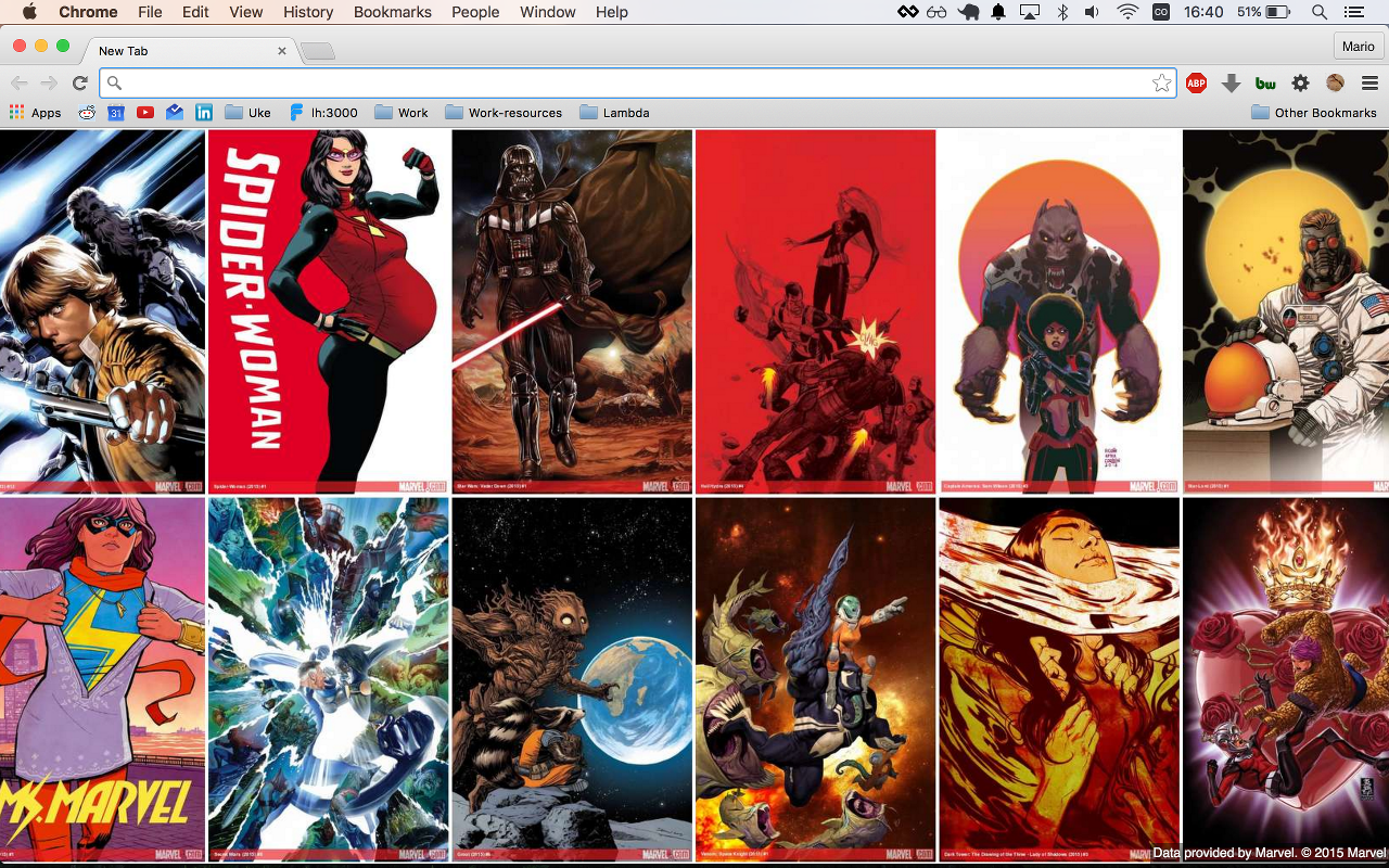 Wall of Marvel chrome谷歌浏览器插件_扩展第1张截图