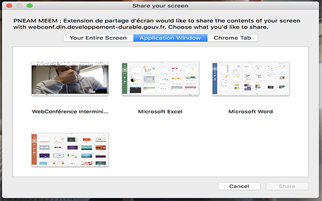 WebConf : Partage d'Écran chrome谷歌浏览器插件_扩展第2张截图