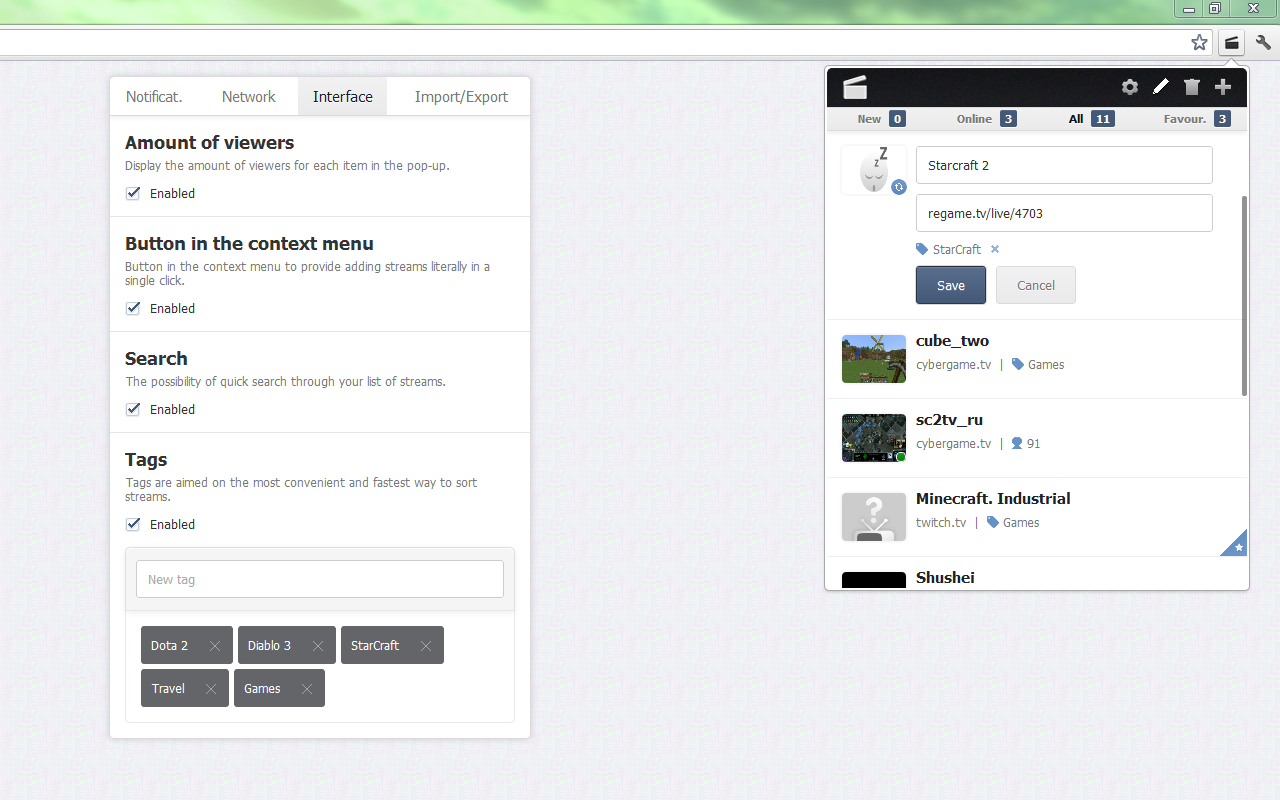 Strine chrome谷歌浏览器插件_扩展第2张截图