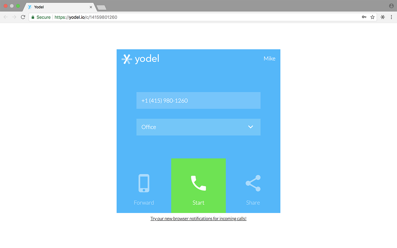 Yodel.io Business Phone System chrome谷歌浏览器插件_扩展第1张截图