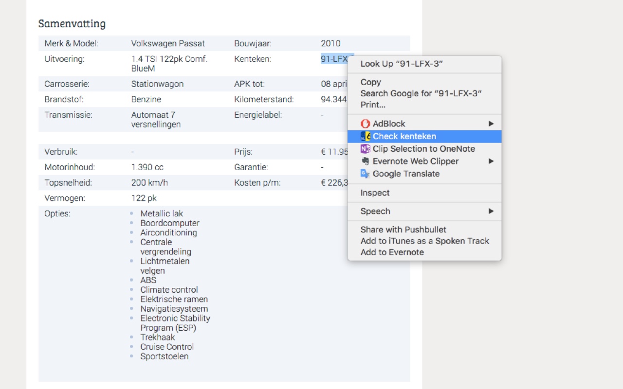 Kenteken Check chrome谷歌浏览器插件_扩展第1张截图