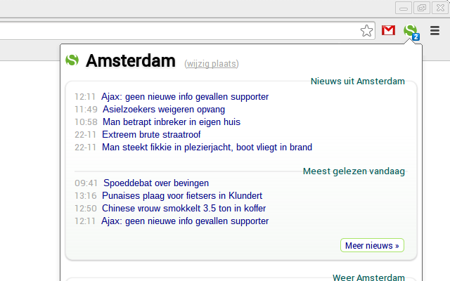 Stadindex.nl chrome谷歌浏览器插件_扩展第2张截图