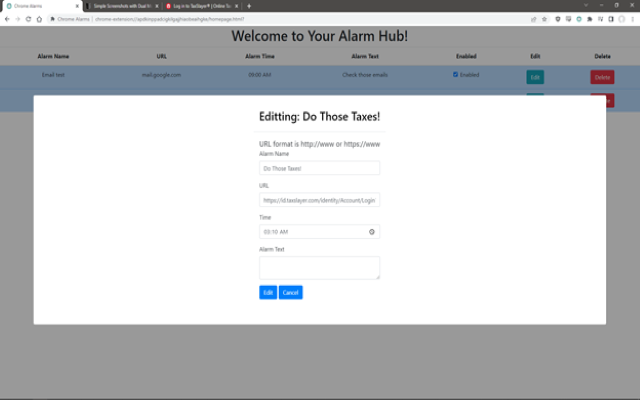 Chrome Alarms chrome谷歌浏览器插件_扩展第1张截图