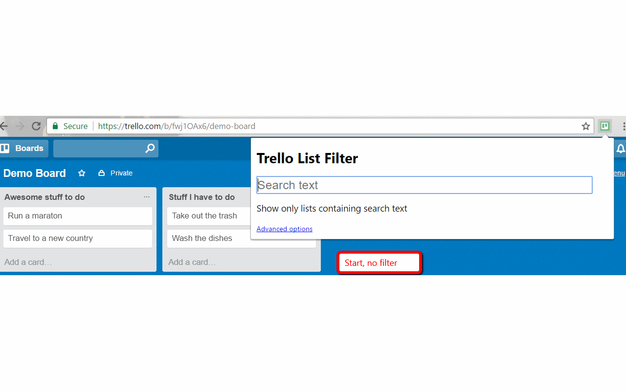 Trello List Filter chrome谷歌浏览器插件_扩展第1张截图