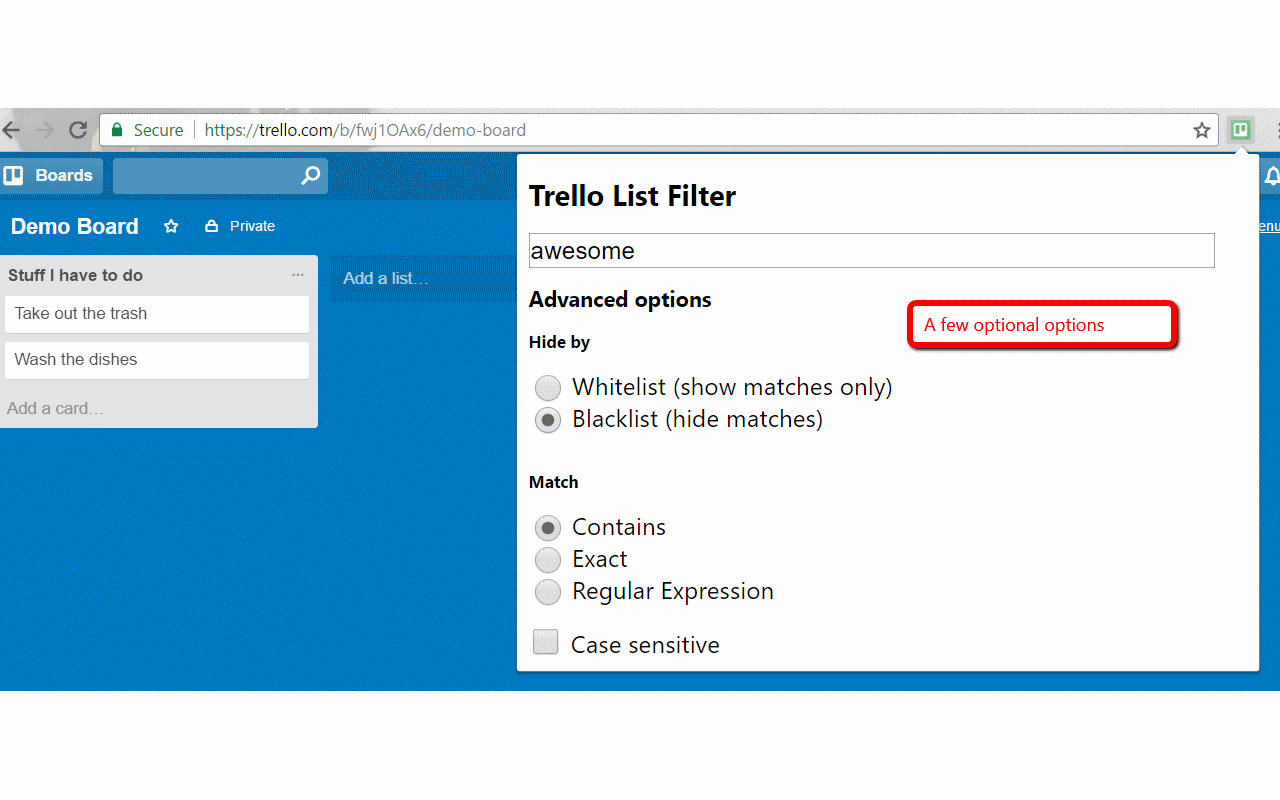 Trello List Filter chrome谷歌浏览器插件_扩展第2张截图