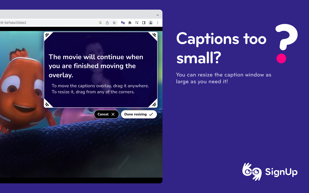 SignUp - Sign Language for Netflix & Disney+ chrome谷歌浏览器插件_扩展第1张截图