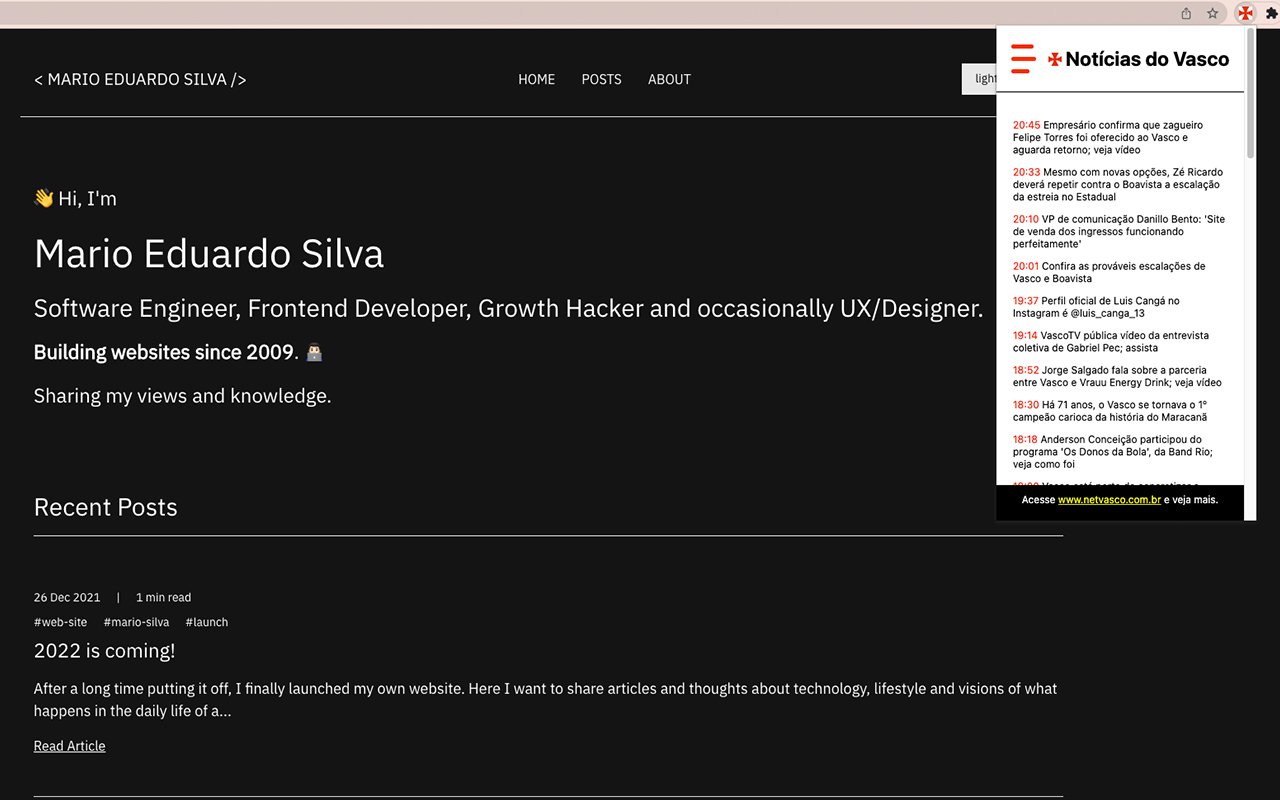 Notícias do Vasco da Gama - NetVasco chrome谷歌浏览器插件_扩展第1张截图