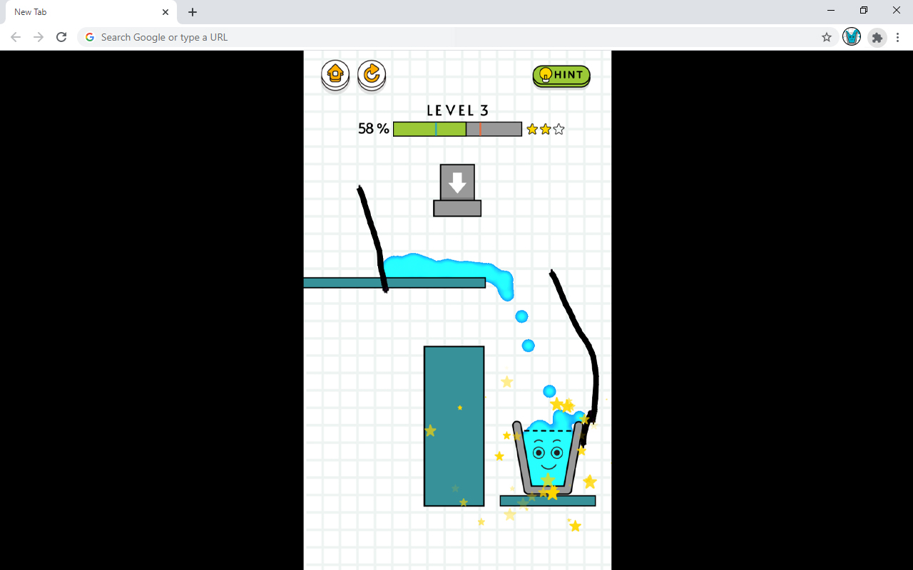 Happy Filled Glass Puzzle Game chrome谷歌浏览器插件_扩展第1张截图
