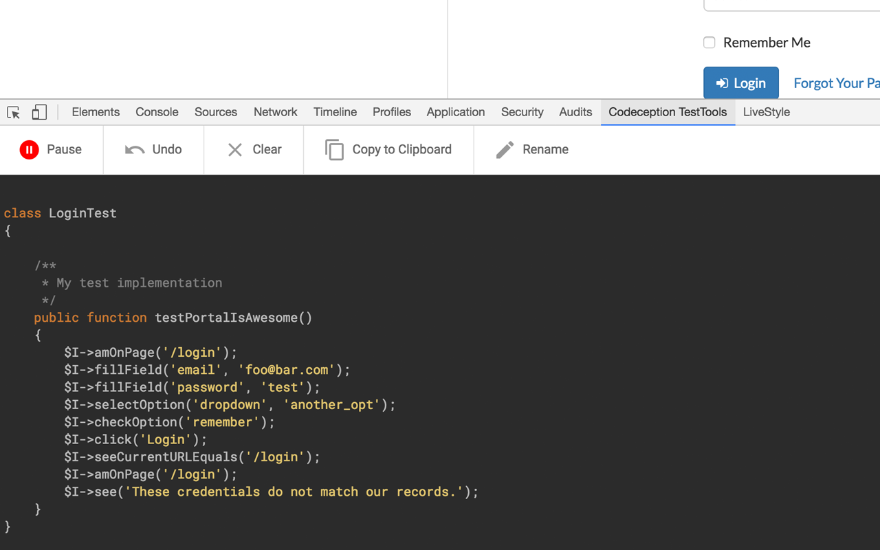 Codeception TestTools chrome谷歌浏览器插件_扩展第1张截图