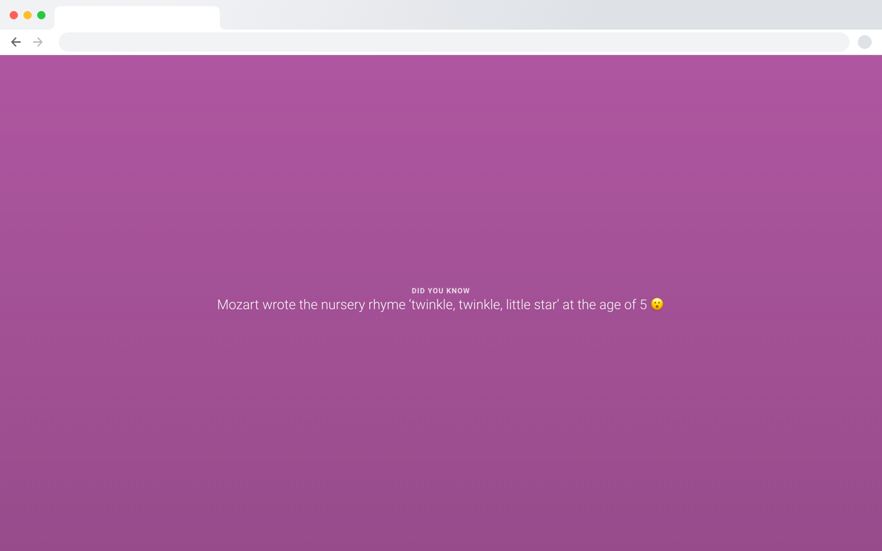 Factr: Fun facts in your new tab chrome谷歌浏览器插件_扩展第4张截图