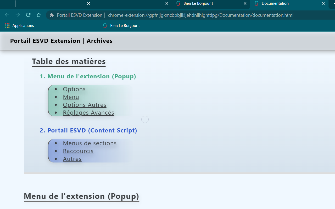 Portail ESVD Extension chrome谷歌浏览器插件_扩展第1张截图