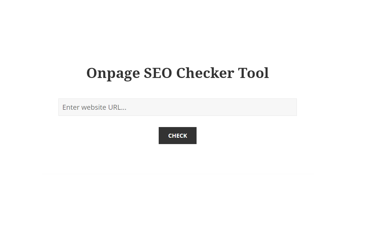 Onpage SEO Checker Tool chrome谷歌浏览器插件_扩展第1张截图