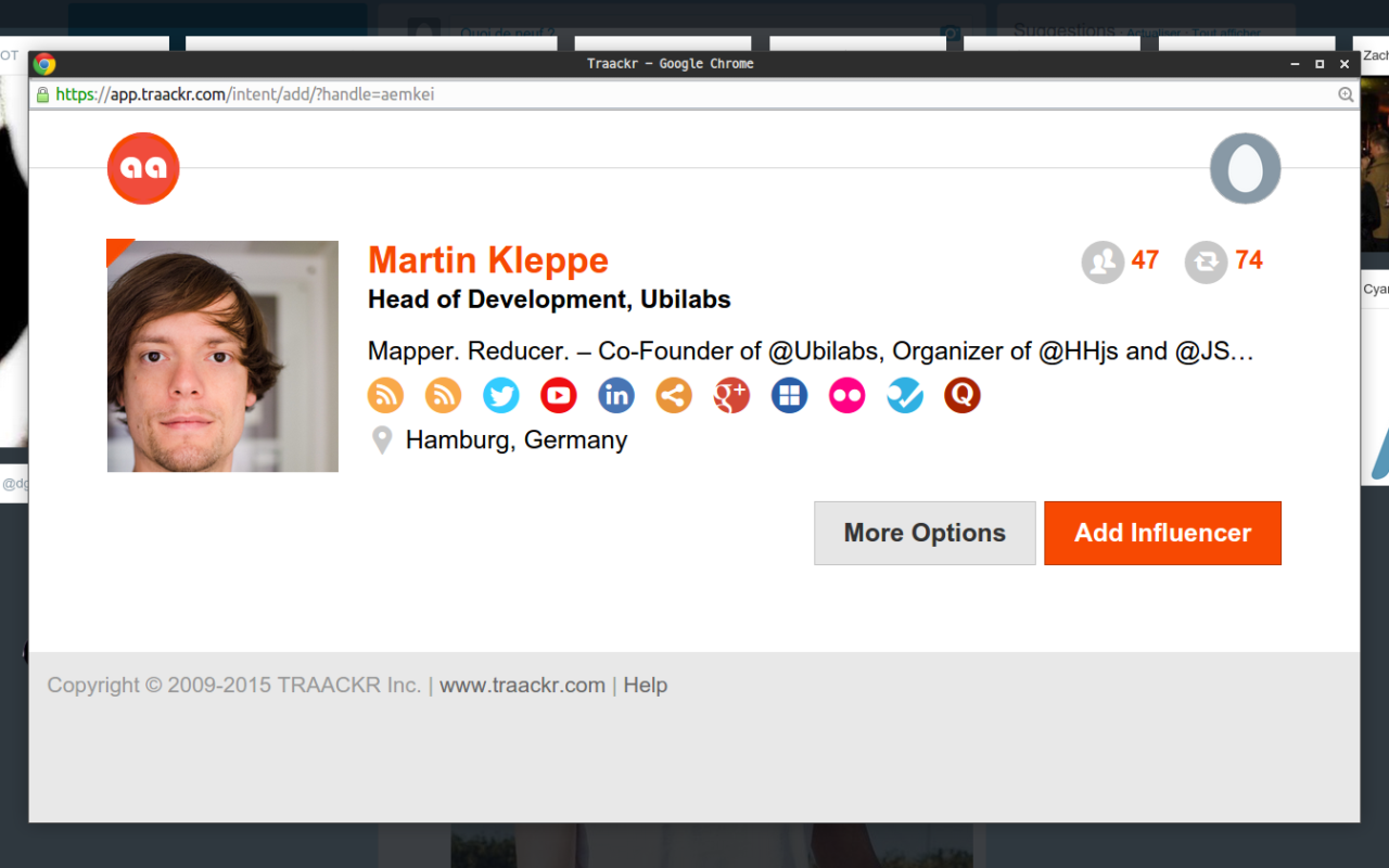 Add To Traackr chrome谷歌浏览器插件_扩展第1张截图