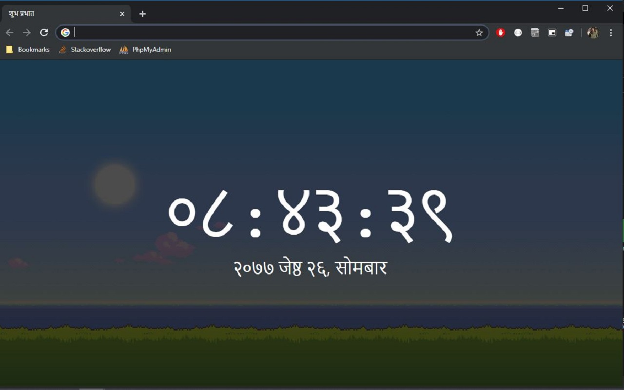 Live Nepali Date Time New Tab chrome谷歌浏览器插件_扩展第1张截图