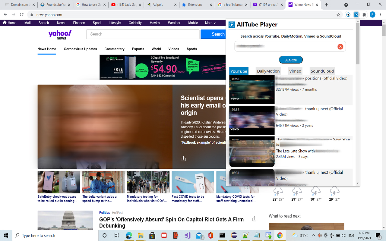 AllTube Player chrome谷歌浏览器插件_扩展第1张截图