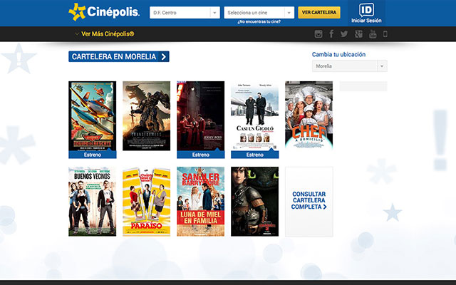 Cinépolis chrome谷歌浏览器插件_扩展第1张截图