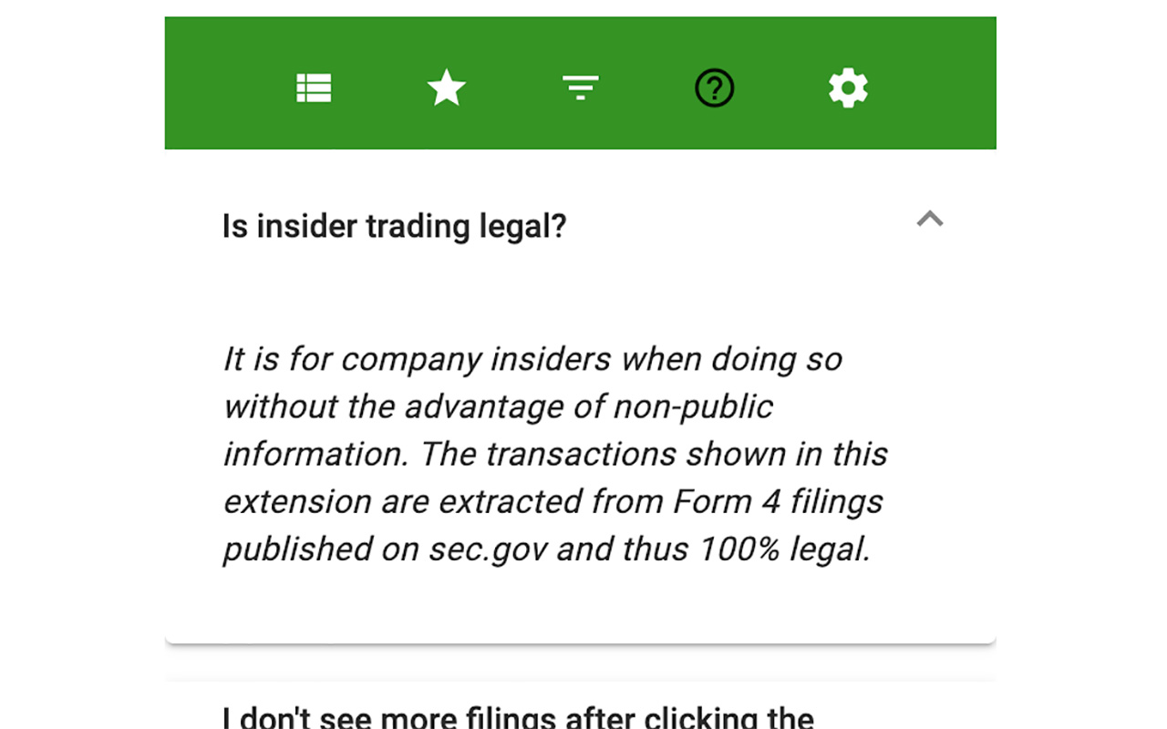 Insider Trading Alerts chrome谷歌浏览器插件_扩展第2张截图