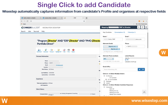 Recruitment Automation by Wisestep chrome谷歌浏览器插件_扩展第4张截图