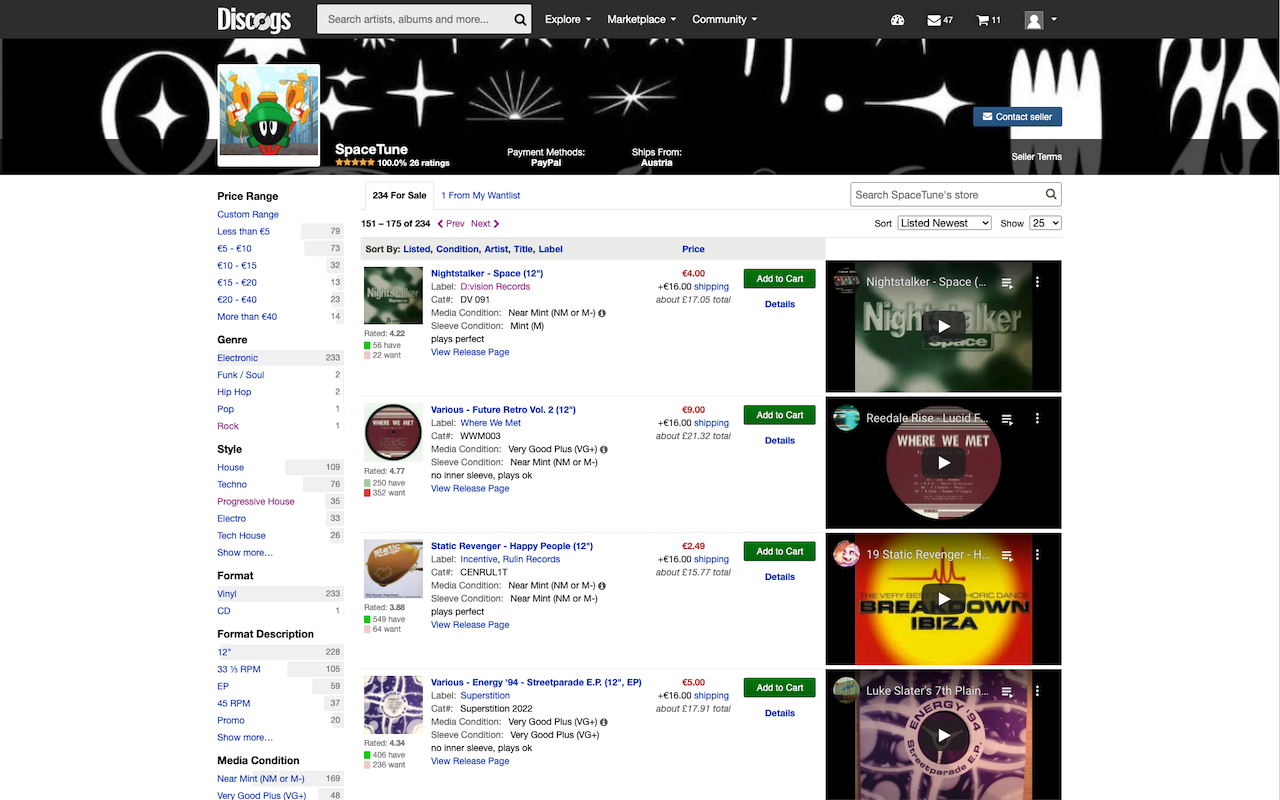 Discogs Diggr chrome谷歌浏览器插件_扩展第1张截图