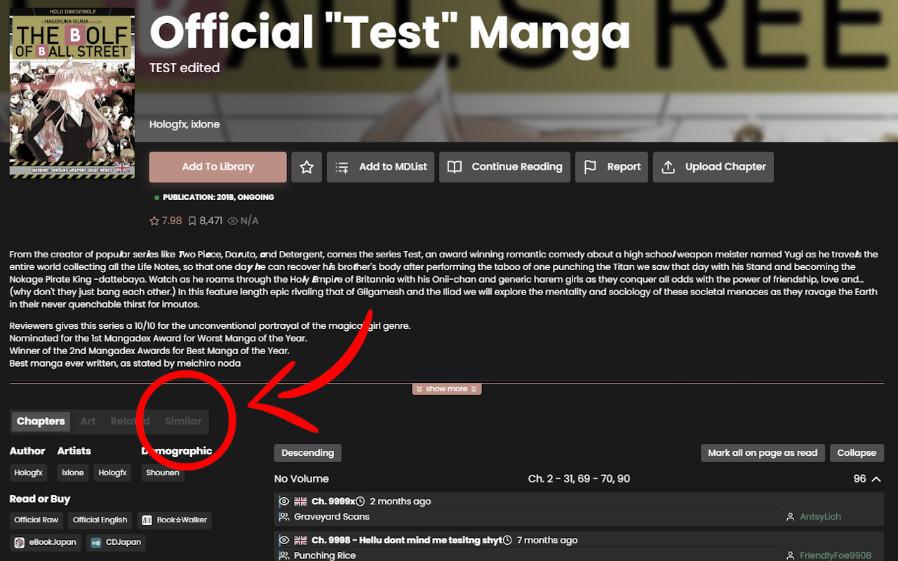 MangaDex Similar Manga chrome谷歌浏览器插件_扩展第2张截图