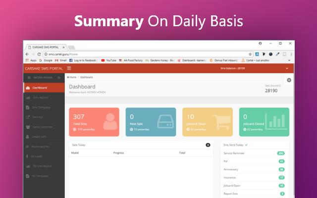 Carsake Sms Hirise chrome谷歌浏览器插件_扩展第1张截图