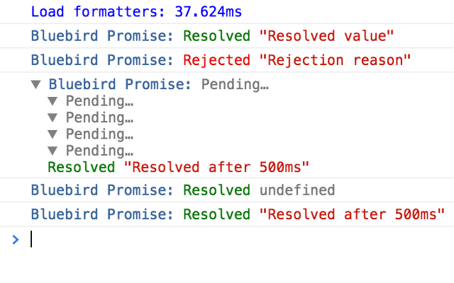 Promise Formatter chrome谷歌浏览器插件_扩展第1张截图