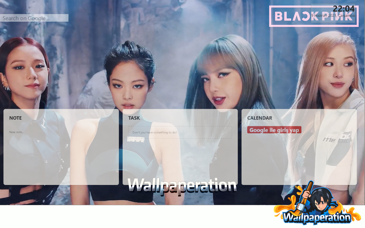 BlackPink Animated New Tab chrome谷歌浏览器插件_扩展第1张截图