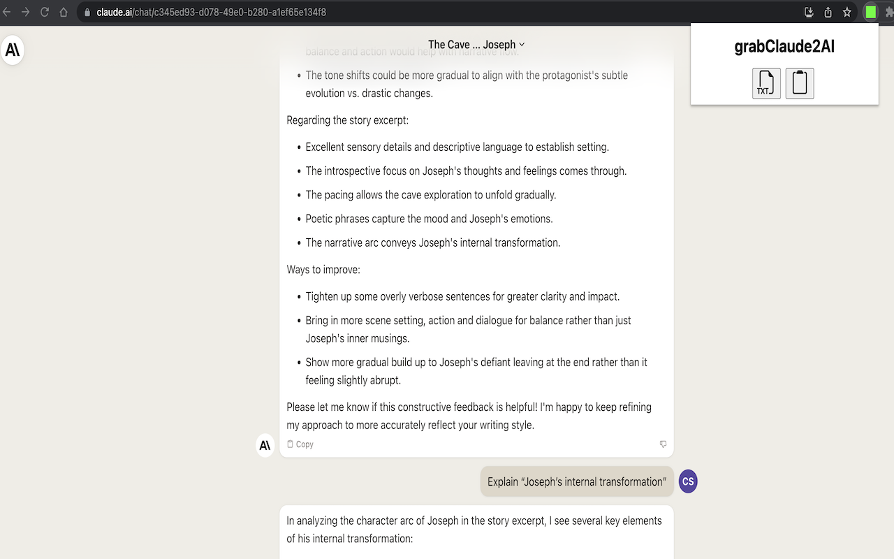 grabClaude2AI chrome谷歌浏览器插件_扩展第1张截图