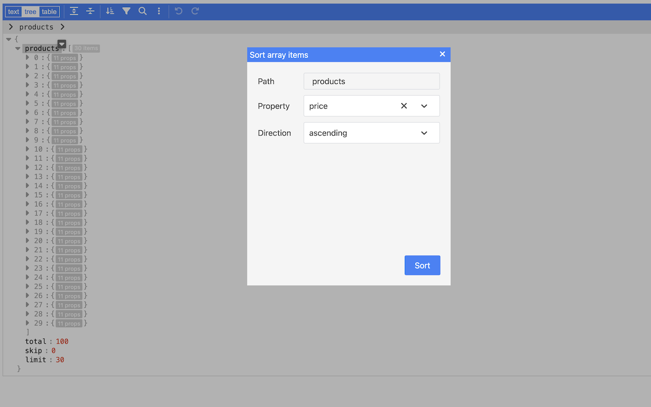 JSON Editor chrome谷歌浏览器插件_扩展第2张截图