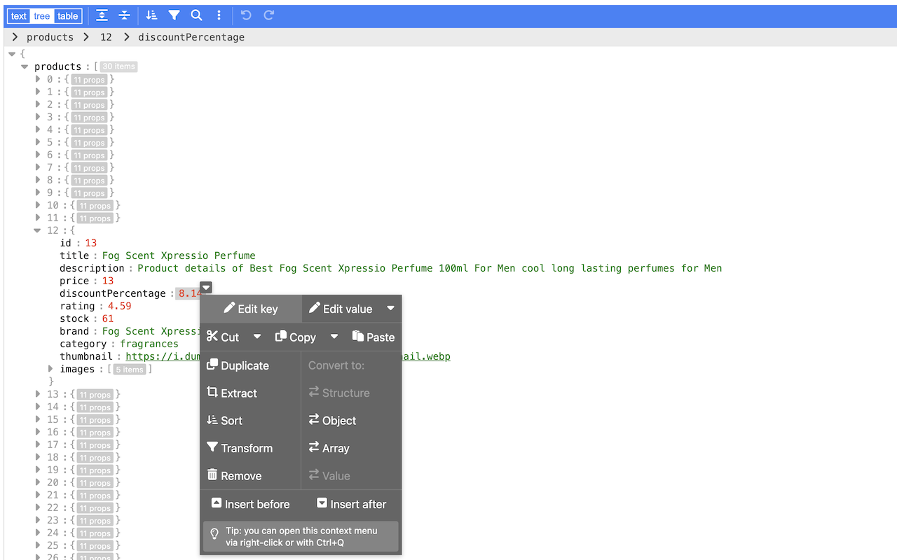 JSON Editor chrome谷歌浏览器插件_扩展第3张截图