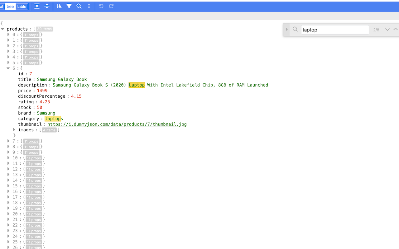 JSON Editor chrome谷歌浏览器插件_扩展第5张截图