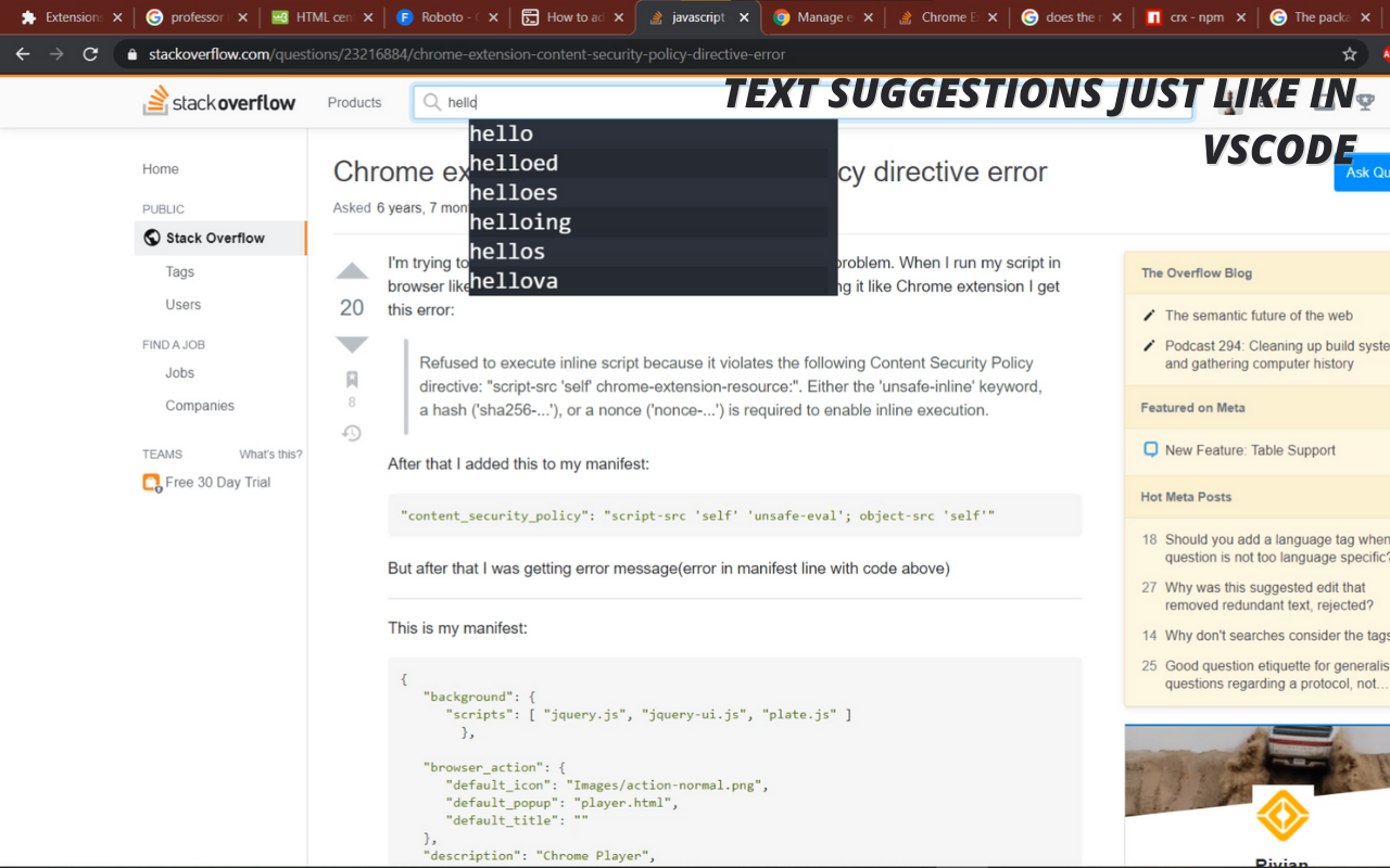 VS code Text Completer chrome谷歌浏览器插件_扩展第4张截图