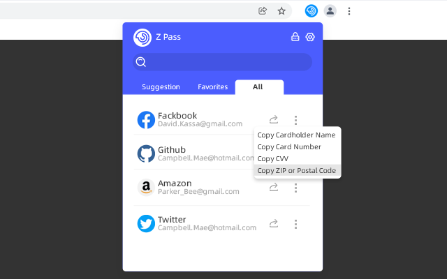 ZPass chrome谷歌浏览器插件_扩展第1张截图