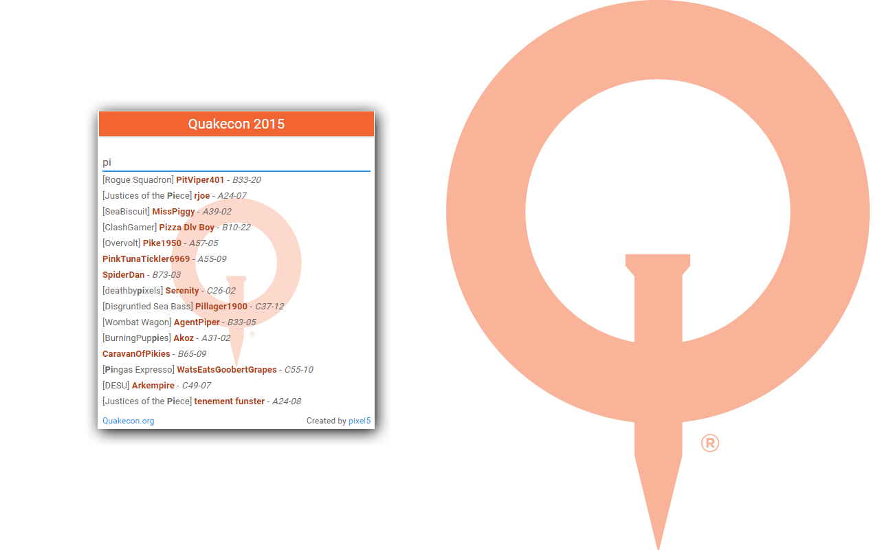 Quakecon BYOC Directory chrome谷歌浏览器插件_扩展第1张截图
