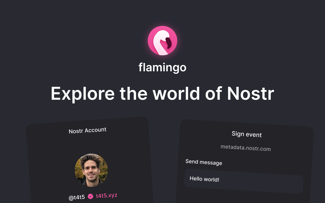 Flamingo – Nostr extension chrome谷歌浏览器插件_扩展第1张截图