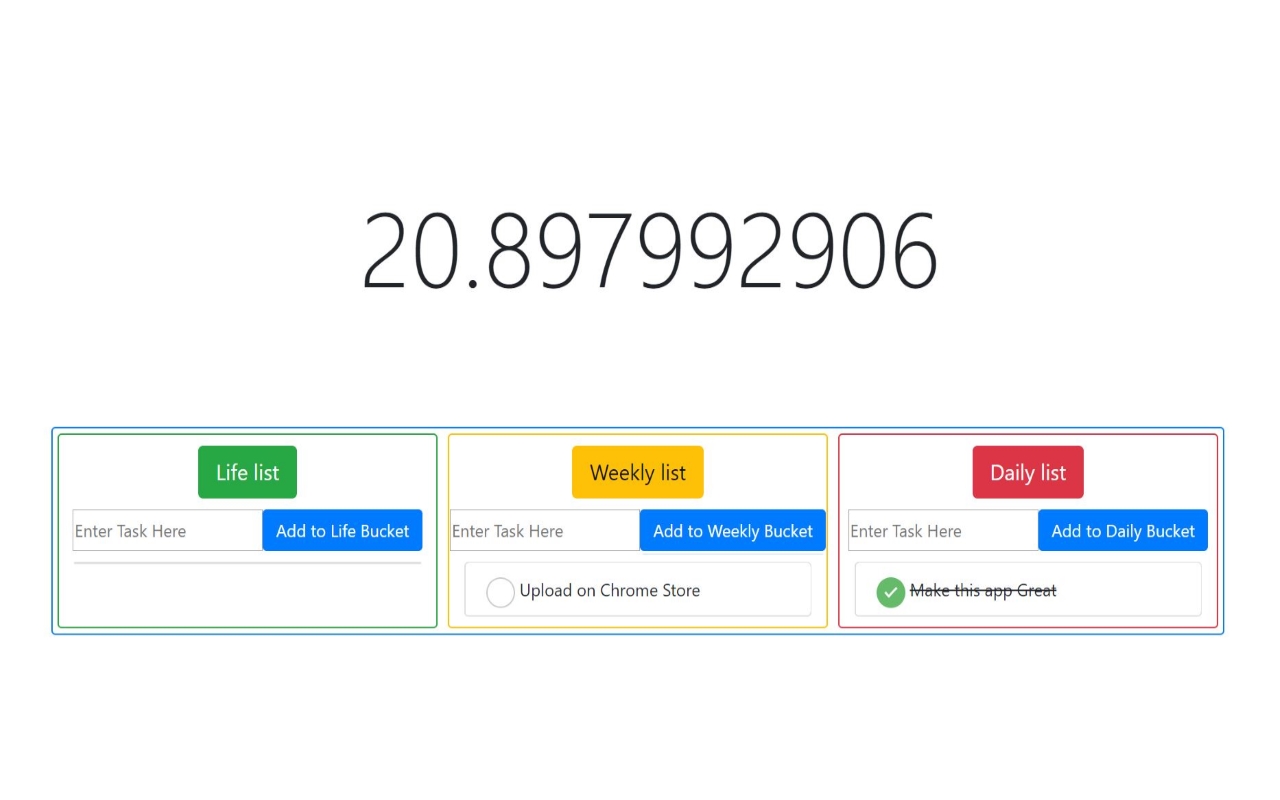Bucket List chrome谷歌浏览器插件_扩展第1张截图