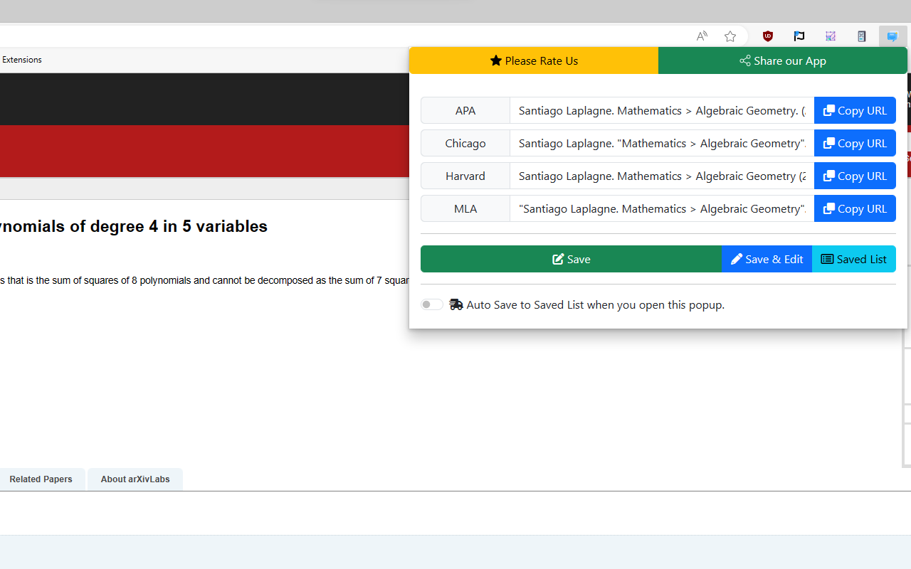 Citation Generator for Google Docs™️ chrome谷歌浏览器插件_扩展第1张截图