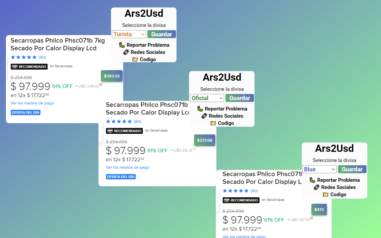 Ars2Usd chrome谷歌浏览器插件_扩展第1张截图