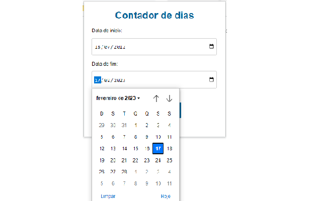 Contador de Dias Decorridos chrome谷歌浏览器插件_扩展第1张截图