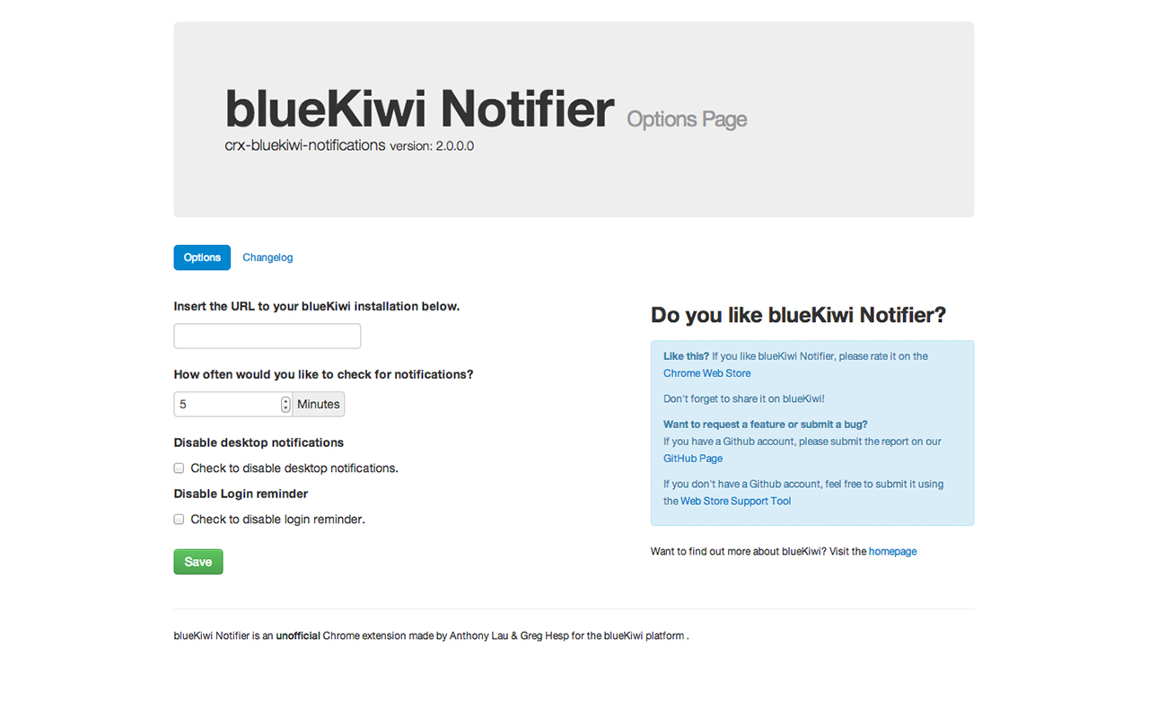 blueKiwi Notifier chrome谷歌浏览器插件_扩展第1张截图