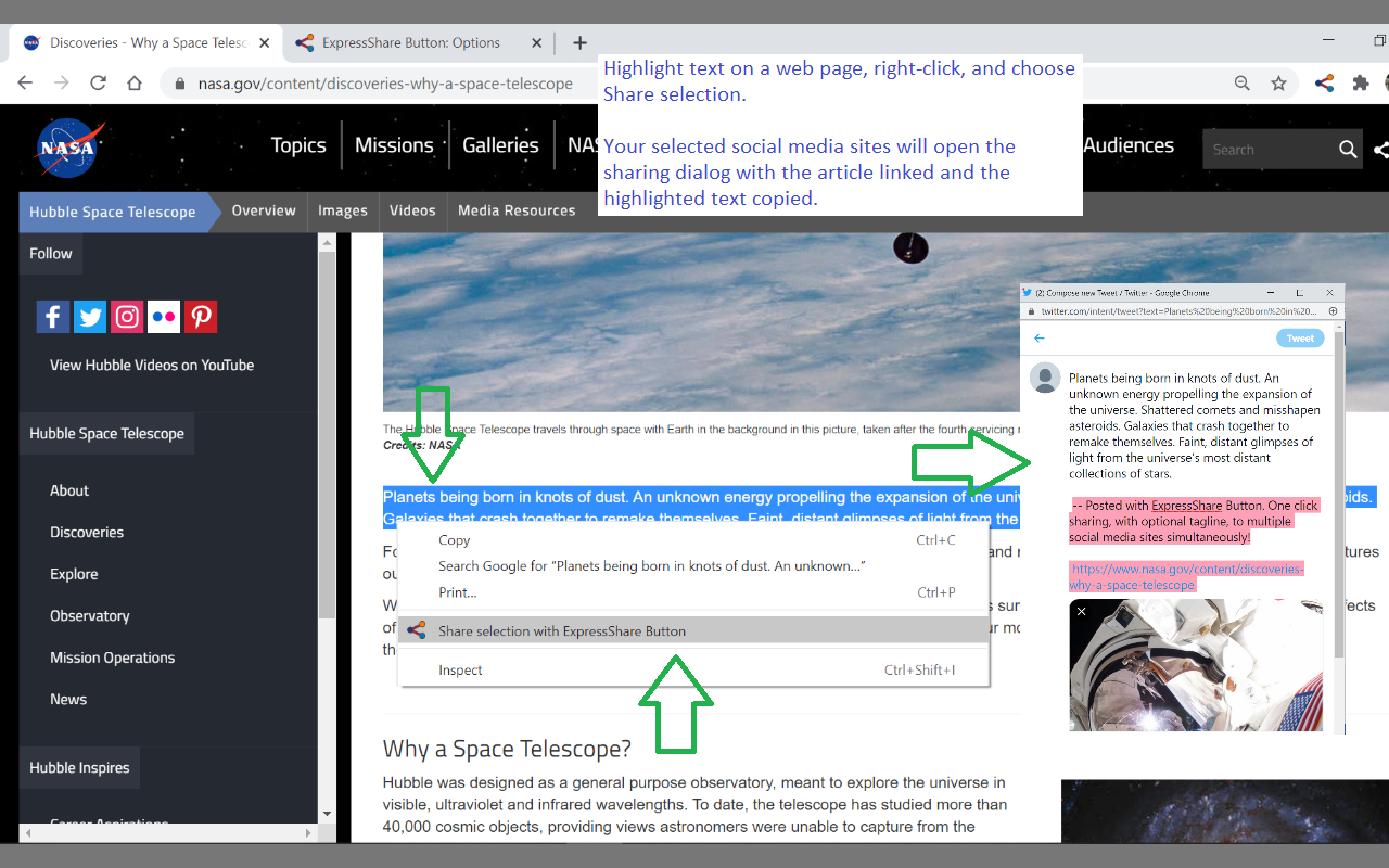 ExpressShare Button chrome谷歌浏览器插件_扩展第3张截图
