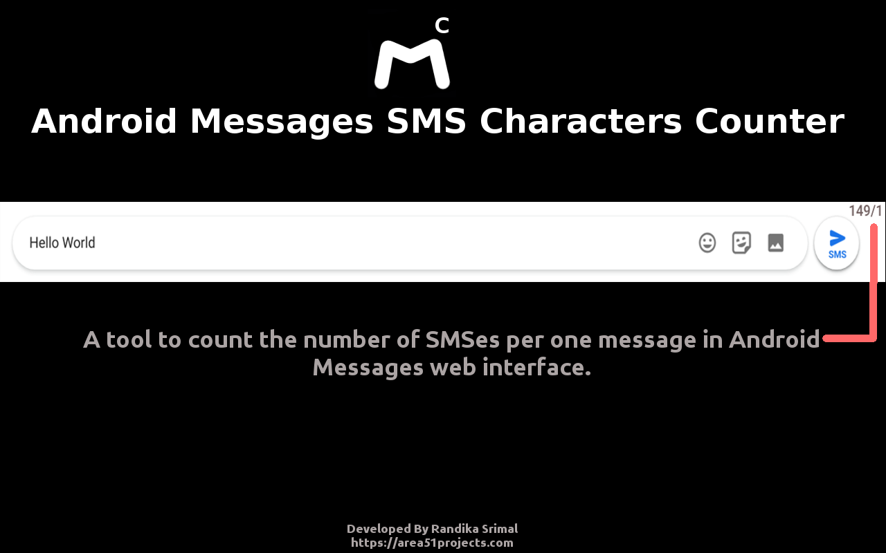 Android Messages SMS Counter chrome谷歌浏览器插件_扩展第1张截图