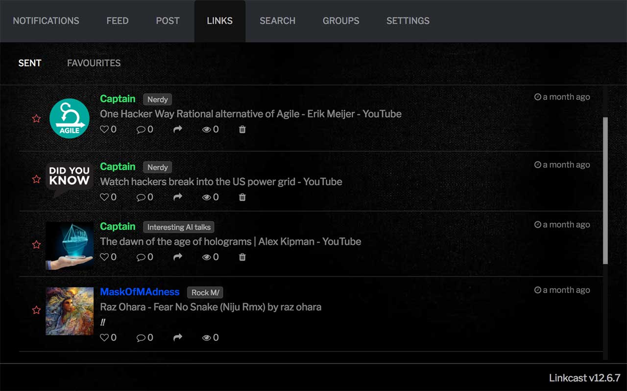 Chrome Extension - Linkcast chrome谷歌浏览器插件_扩展第2张截图