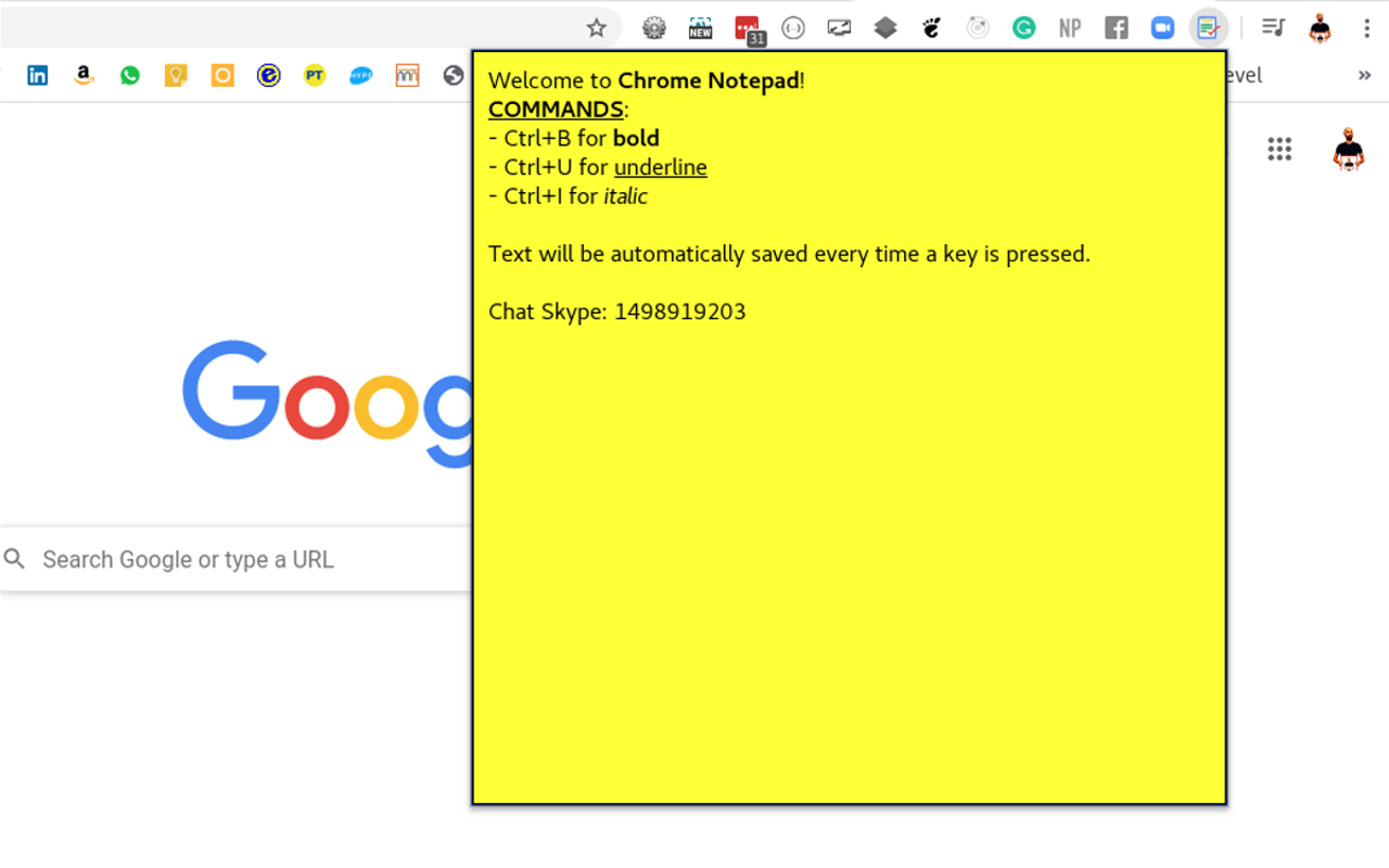 Chrome Notepad chrome谷歌浏览器插件_扩展第1张截图
