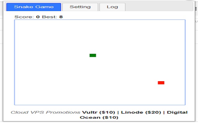 Simple Snake Game chrome谷歌浏览器插件_扩展第2张截图