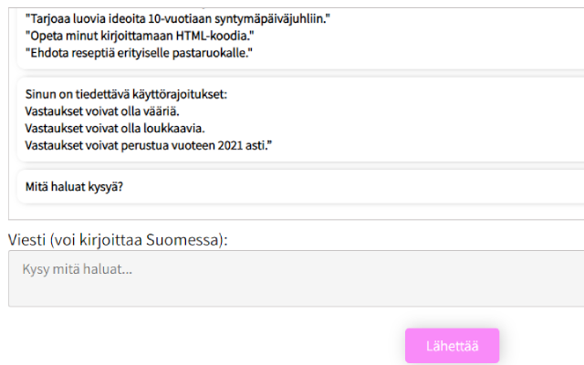 GPT Finland assistentti chrome谷歌浏览器插件_扩展第2张截图