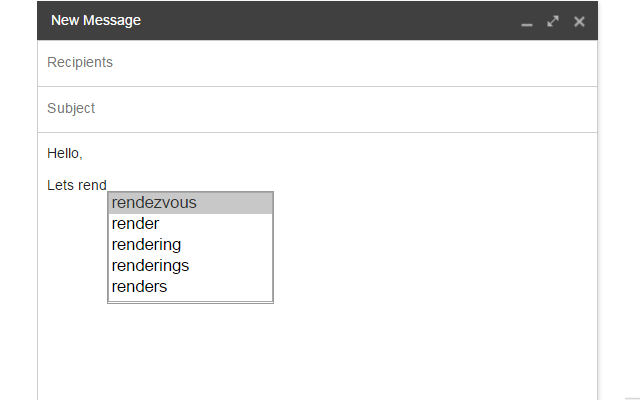 Easy Mail: Word suggestions drafting emails chrome谷歌浏览器插件_扩展第1张截图