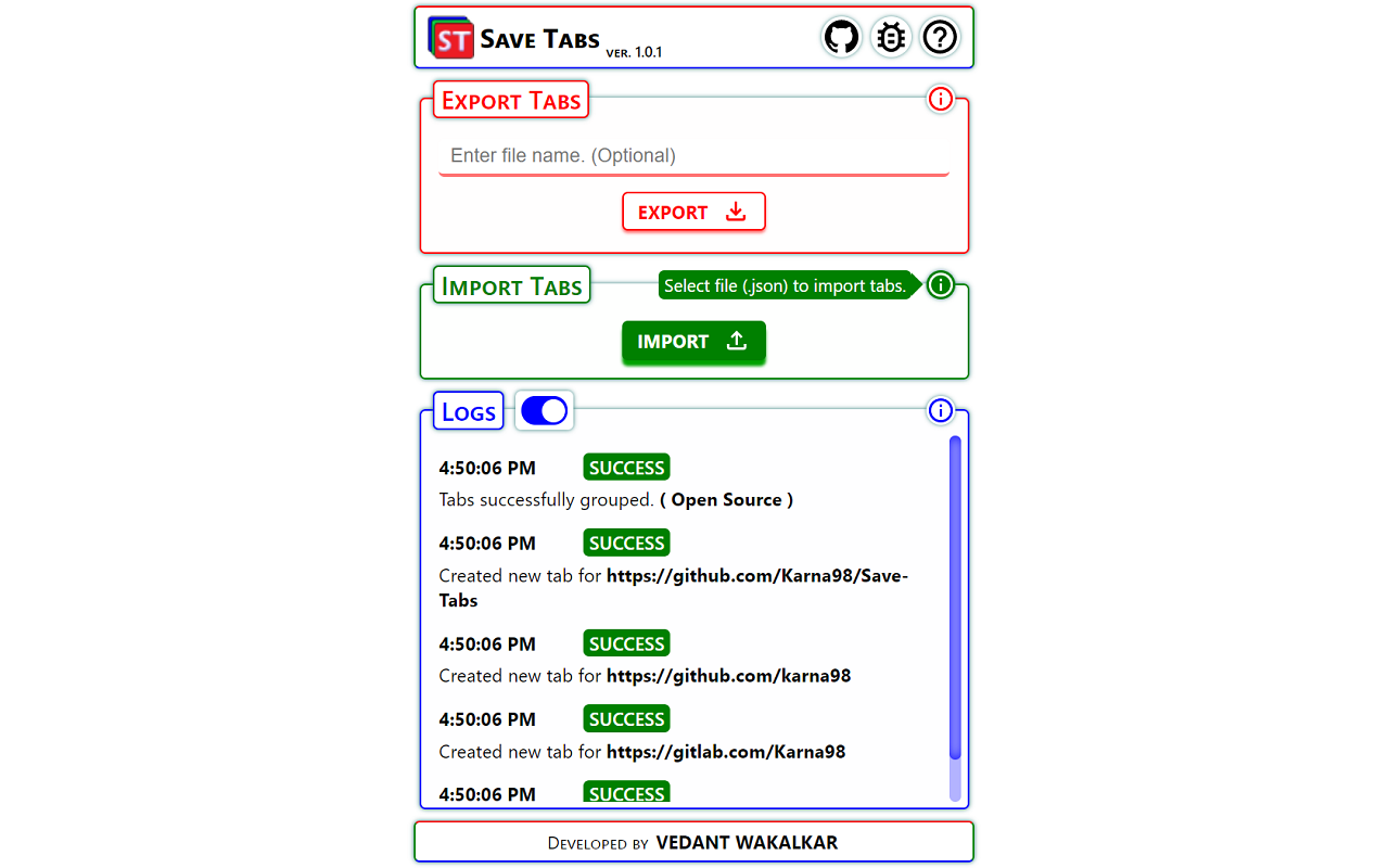 Save Tabs chrome谷歌浏览器插件_扩展第4张截图