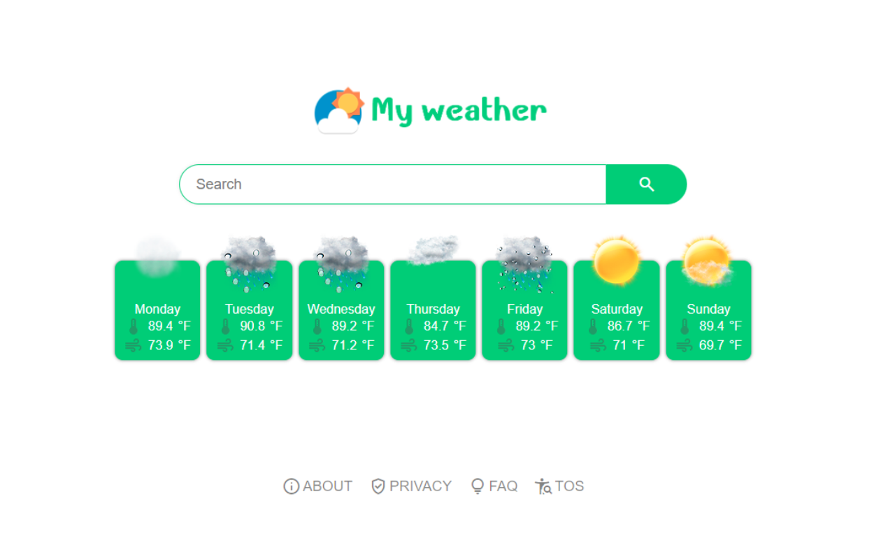 My weather chrome谷歌浏览器插件_扩展第1张截图