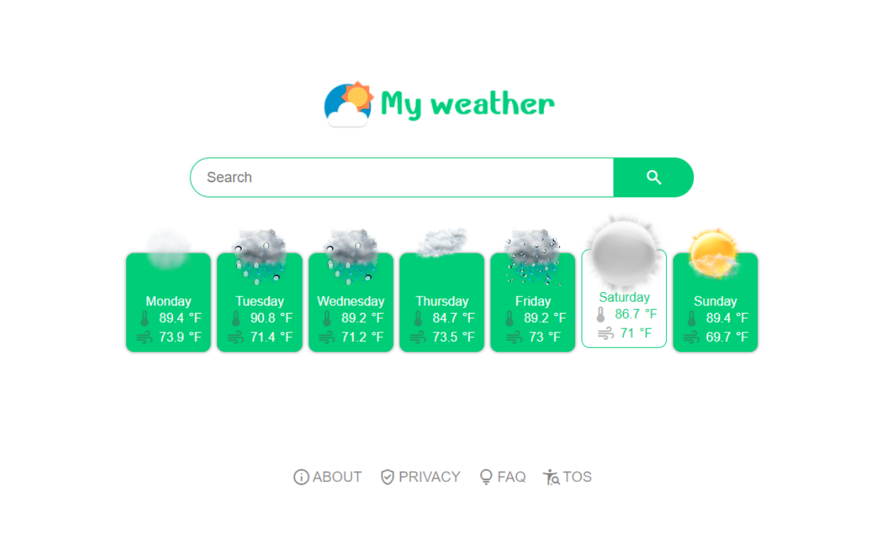 My weather chrome谷歌浏览器插件_扩展第2张截图